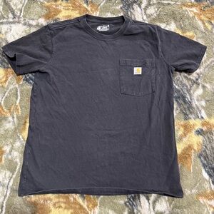 Carhartt Pocket T-Shirt Loose Fit Black Carhartt Chest Pocket Shirt